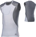 HEX Chest Protector Shirt Heart Guard Sternum Compression Padded Shirt for Football, Lacrosse, Softball Rugby - Youth